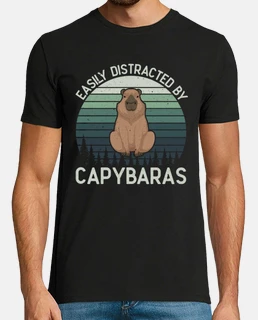 rétro facilement distrait par les capyb