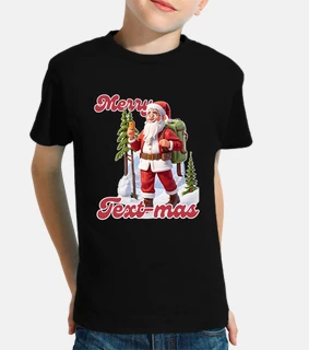 retro groovy santa testo allegro mas