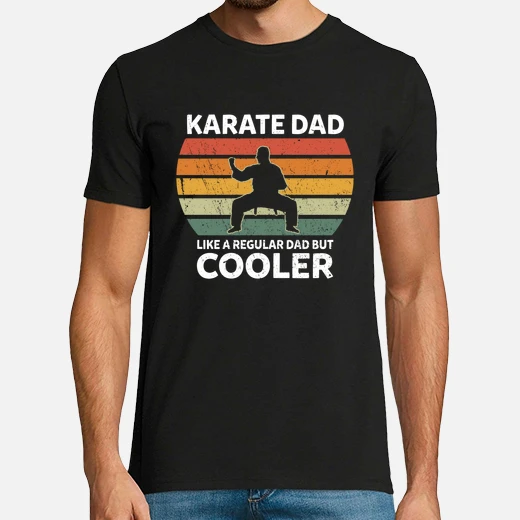 retro karate dad like a regular dad but cooler