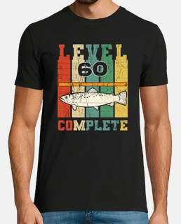 Retro Level 60 Complete Fisherman Birthday Vintage
