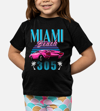 Miami beach Florida Retro' Unisex Baseball T-Shirt