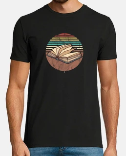 retro vintage amante del libro grafico bookish bookworm