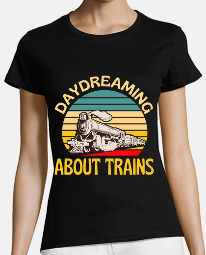 Tee-shirt rêver de trains chemin de fer love r