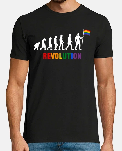 Tee-shirt révolution gay, gays, lesbiennes, bisexuels, bisexuels