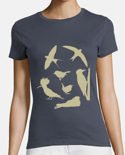 Playera Revuelto de Aves - Campo Mujer
