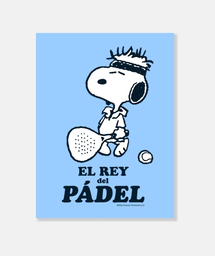Lienzo Rey del pádel