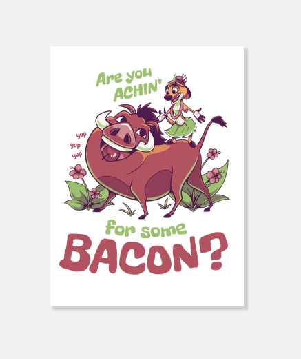 Lienzo Rey Leon Bacon 90s