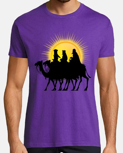 Playera reyes magos navidad
