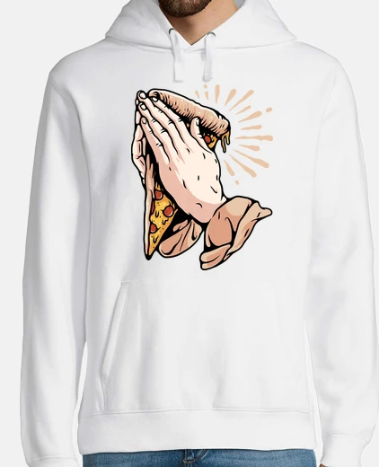 Sudadera reza por pizza