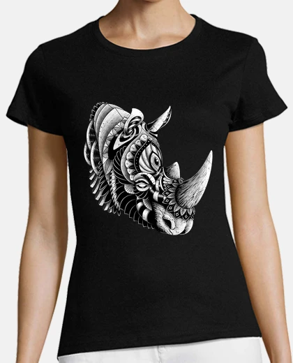 Tee-shirt rhino orné