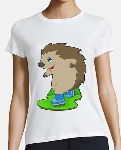 T-shirt riccio pattinaggio in linea pattini in 