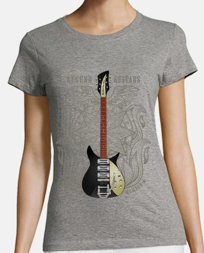 T-shirt rickenbacker lennon chitarra ellettrica