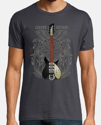 Tee-shirt rickenbacker lennon guitare électrique