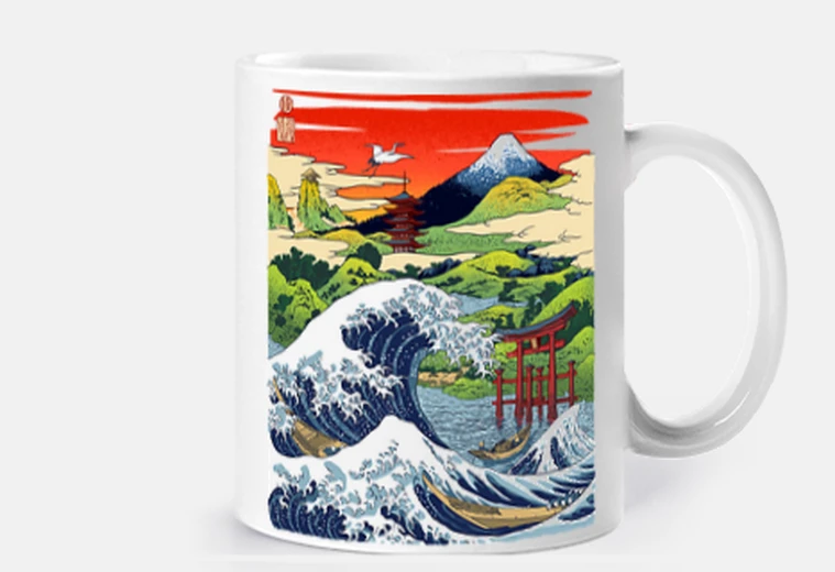 Tazza ricordo in giappone