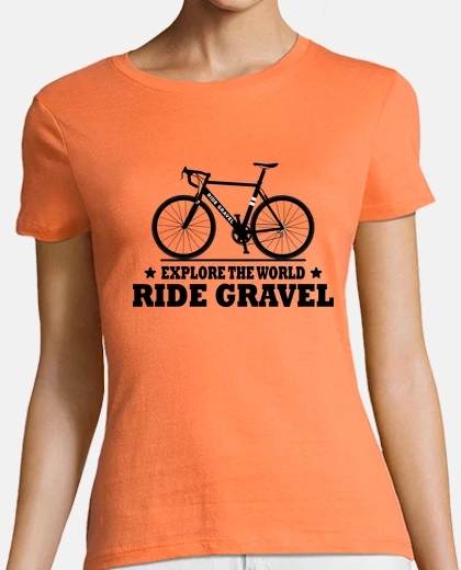 T-shirt Ride Gravel Explore The World Gravel Bi