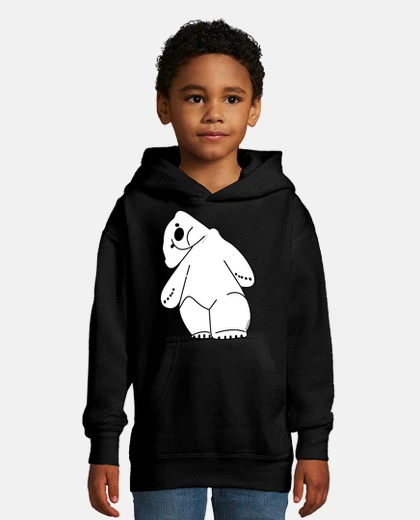Kids riding polar bear