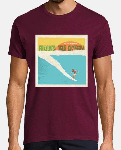Camiseta Riding the Ocean, manga corta