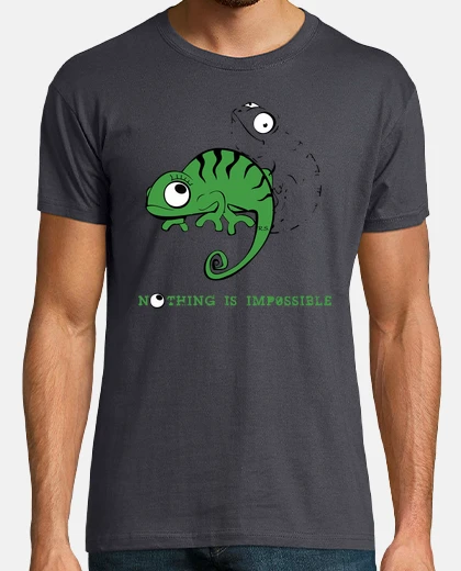 Tee-shirt rien n&#39;est impossible caméléon