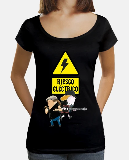 Camiseta Riesgo Eléctrico by Calvichi's (WEB)