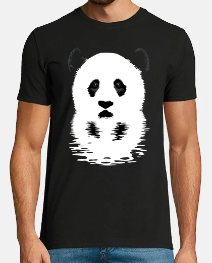 T-shirt riflesso del panda