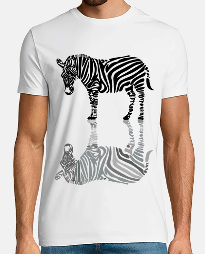 T-shirt riflesso dlei zebra