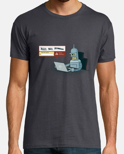 T-shirt rilevatore robot