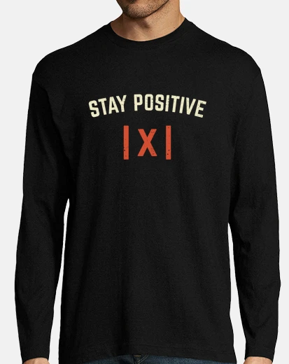 T-shirt rimanere positivo insegnante di matemat