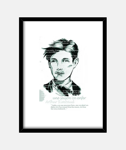 Cadre rimbaud un dit son en enfer