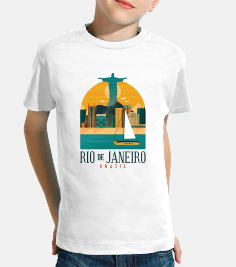 Kids Rio De Janeiro Brazil Skyline Shirt
