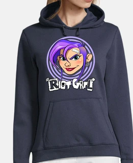 Riot Grrl felpa con cappuccio