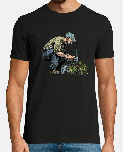 T-shirt riparare idraulico