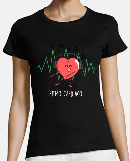 Playera Ritmo Cardiaco Black