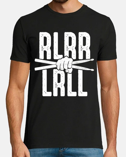 Tee-shirt rlrr rythme batterie le batteur musique rock groupes de musique