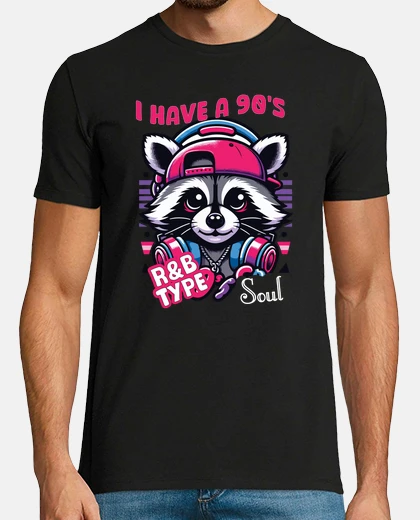 Camiseta rnb mapache 90 s