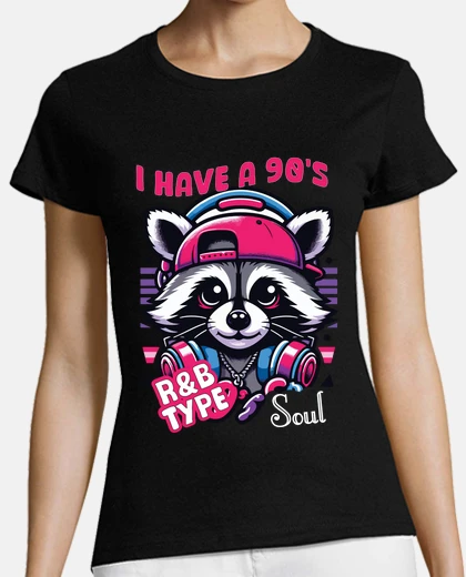 Tee-shirt rnb racoon 90 s