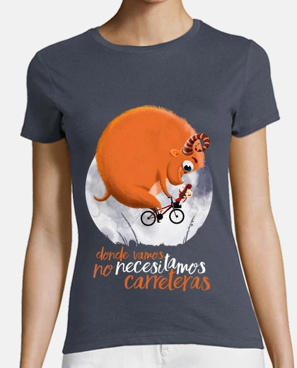 Tee-shirt road-femme, manches courtes, gris foncé, qualité supérieure