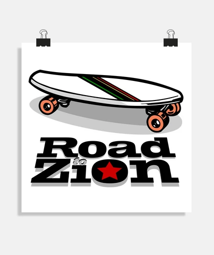 Póster Road to zion skate L