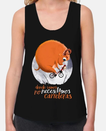 Tee-shirt roads- large femme sangles