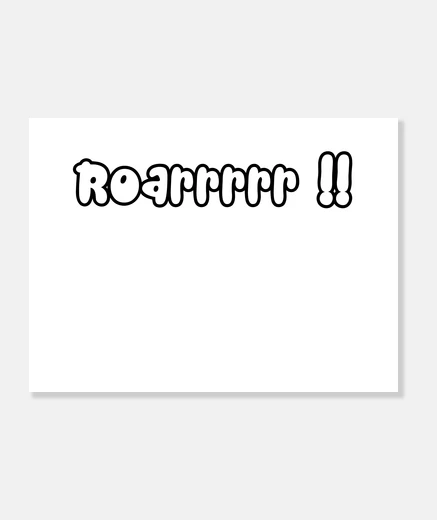 Stampa roarrrrr ruggito t-rex