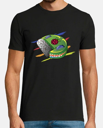 Tee-shirt robot avec coeur framboise pi