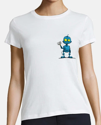 Tee-shirt robot bleu