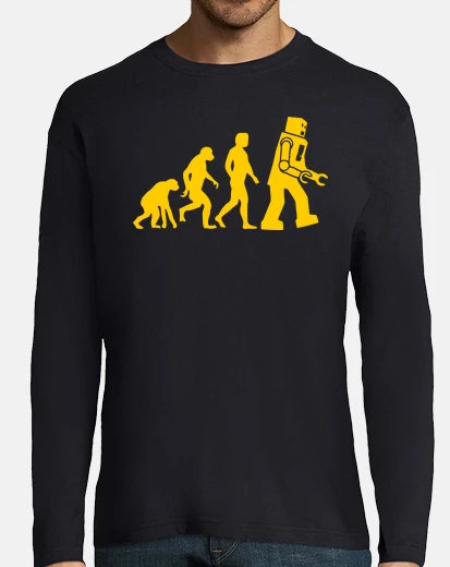 T-shirt robot evolution big bang theory