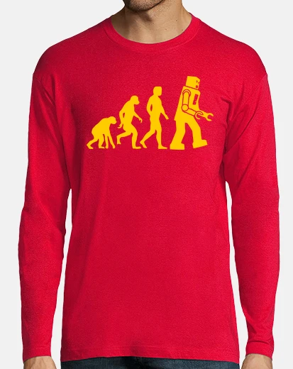 T-shirt robot evolution big bang theory
