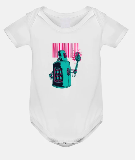 Kids robot graffiti shirt