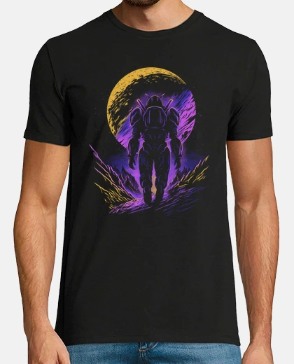 Tee-shirt robot mecha spatial dynamique