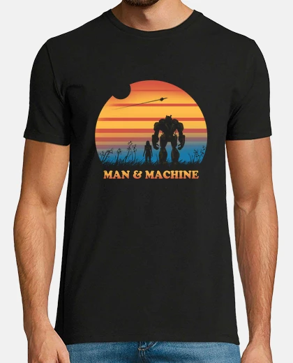 T-shirt robot si sente camicia da uomo
