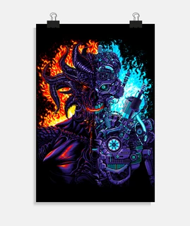robot vs demon