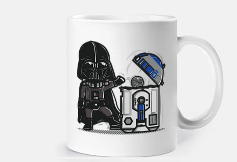 Cup robotic trashcan