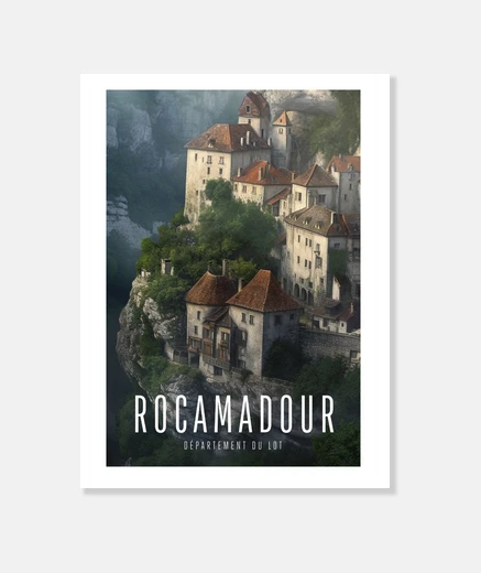 Stampa rocamadour - illustrazione
