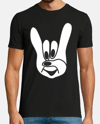 T-shirt roccia pesante dei cartoni animati